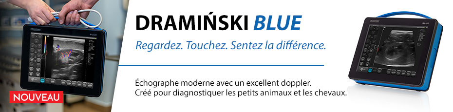 DRAMIŃSKI BLUE est un échographe destiné au diagnostic vétérinaire qui vous surprendra par son image détaillée.